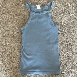Nikibiki Sky Blue Ribbed Tank Top